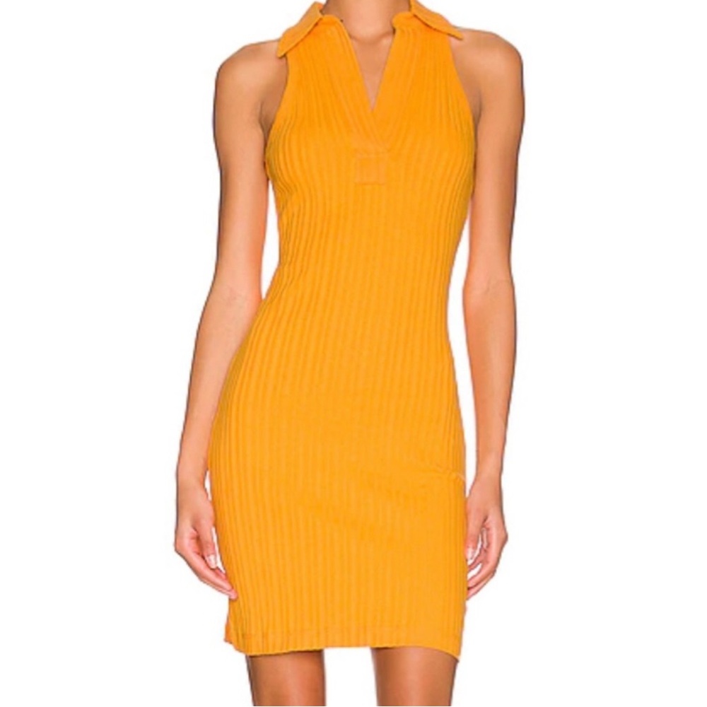 Helmut Lang Orange Dress